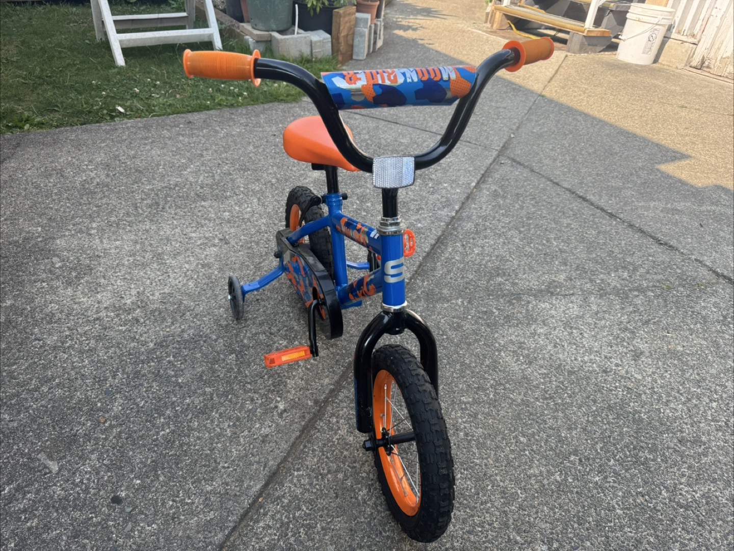Moon Rider Kids' Bike - Blue & Orange - photo 2