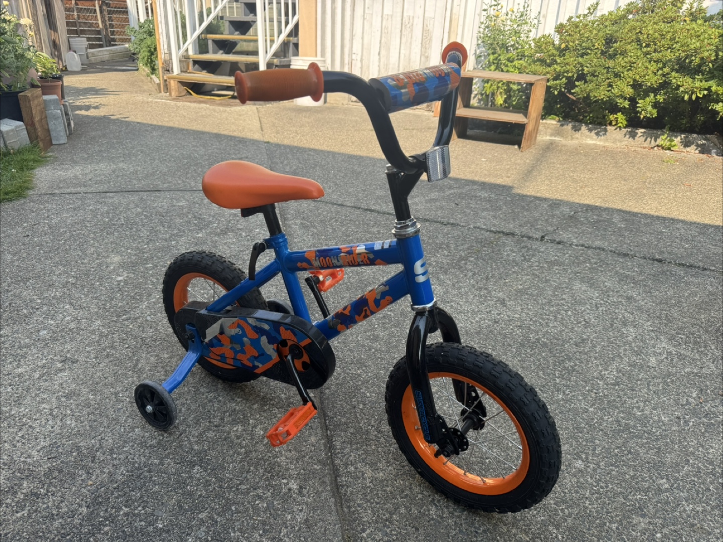 Moon Rider Kids' Bike - Blue & Orange - photo 3