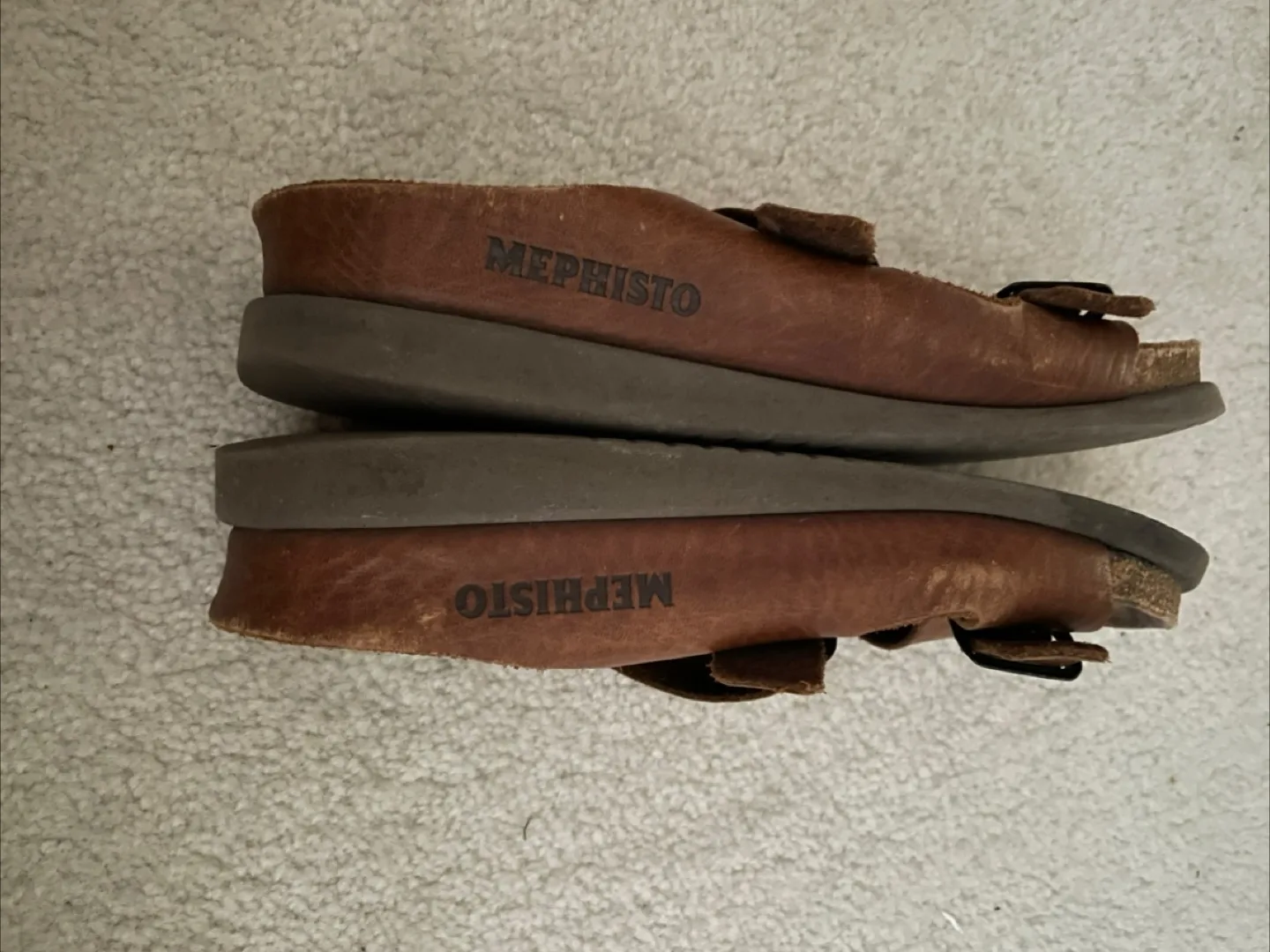 Mephisto Helen Brown Leather Sandals image indicator(2)