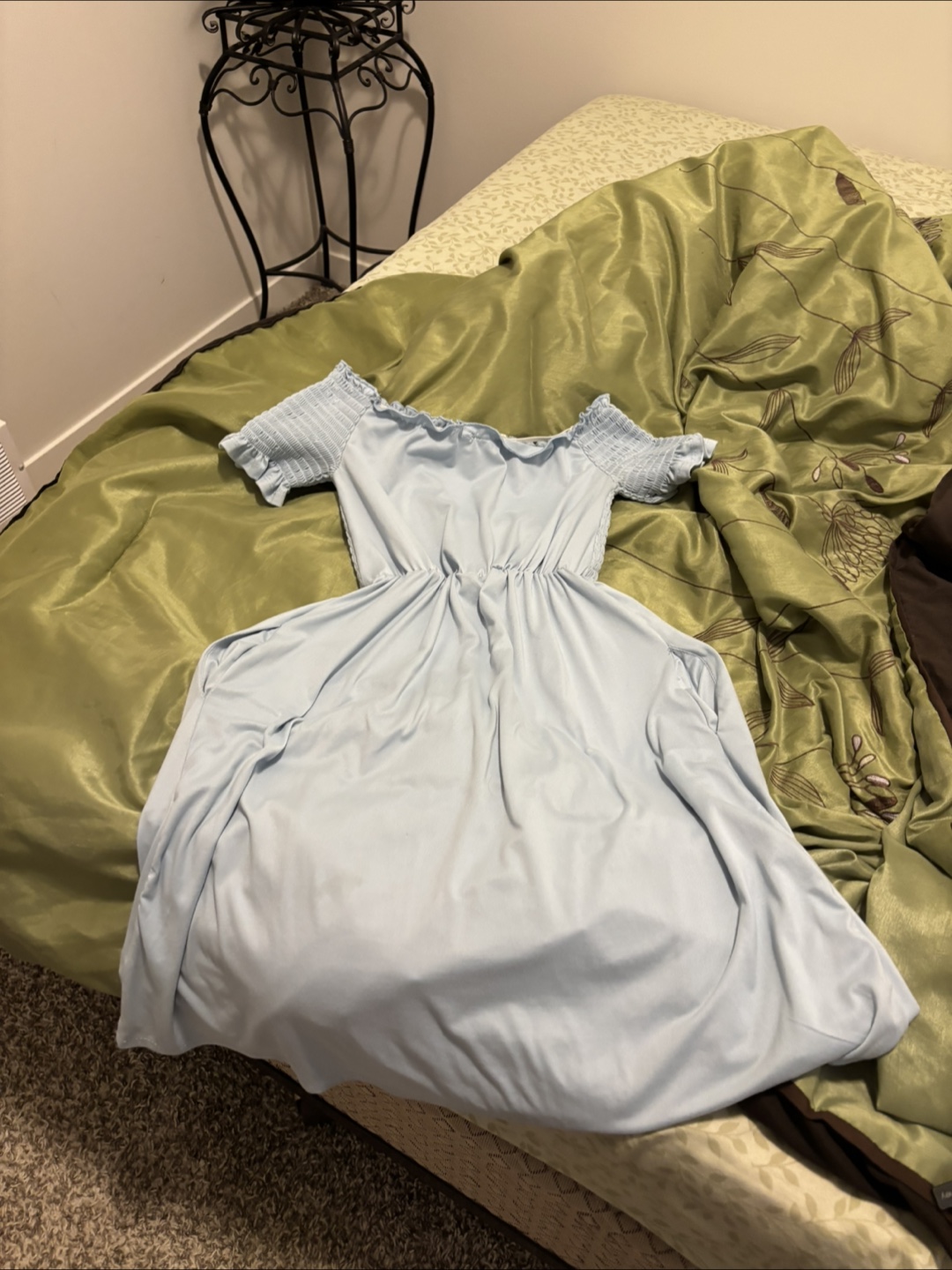 Light Blue Off-Shoulder Dress - photo 2
