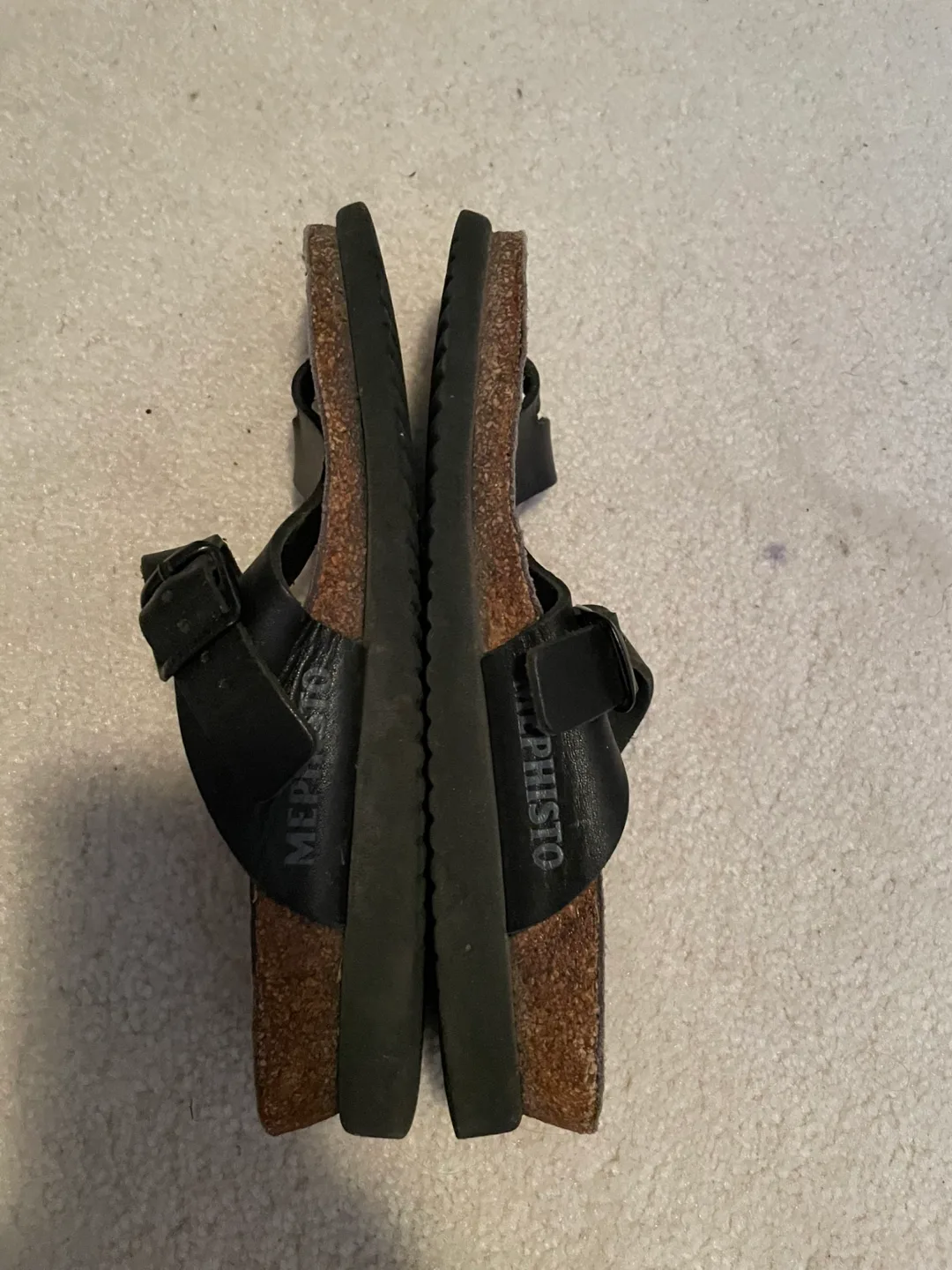 Mephisto Helen Black Leather Sandals image indicator(3)