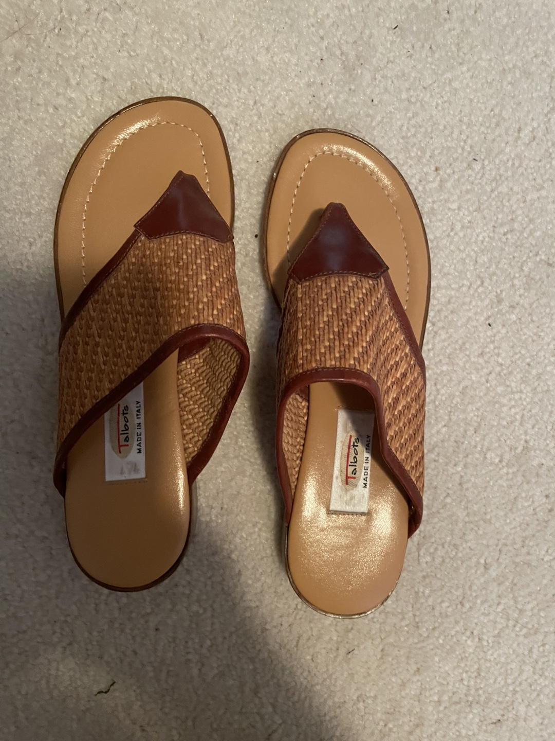 Talbots Woven Thong Sandals - Size 7