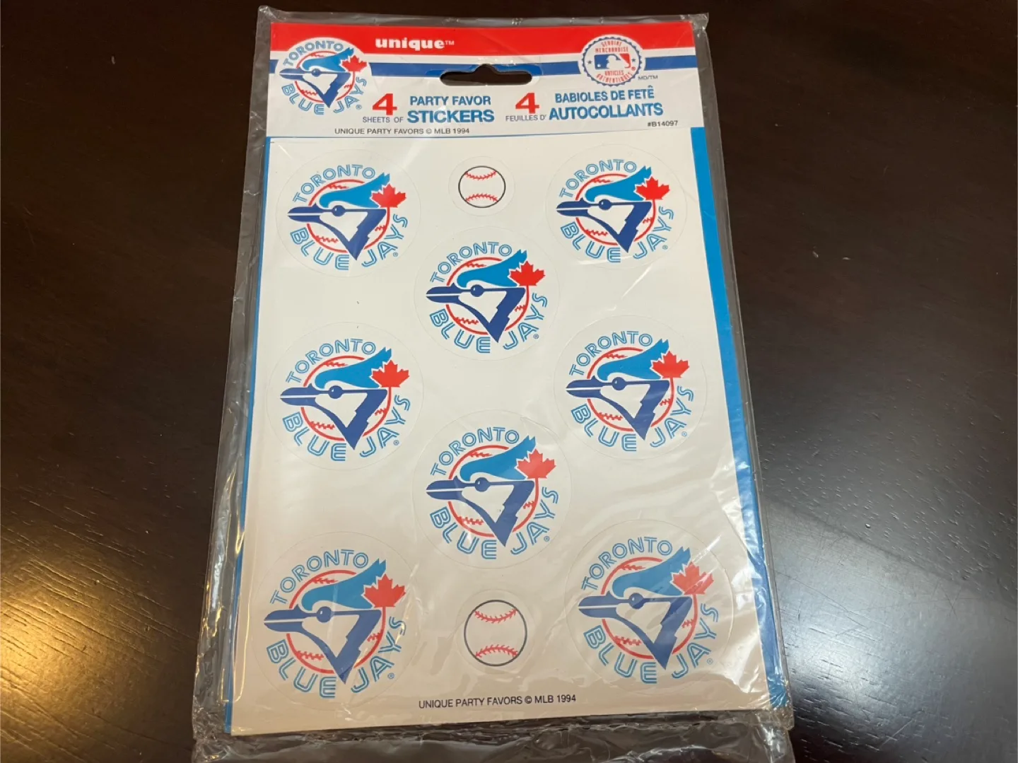 Toronto Blue Jays Stickers - 4 Sheets thumbnail