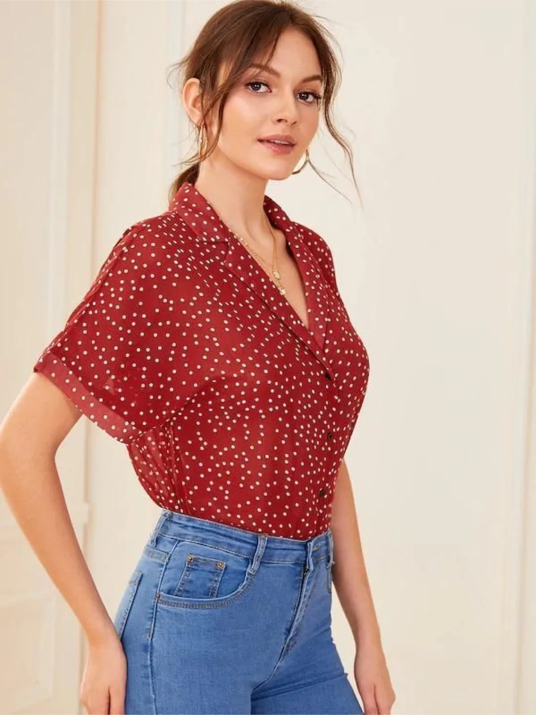 Red Polka Dot Blouse thumbnail