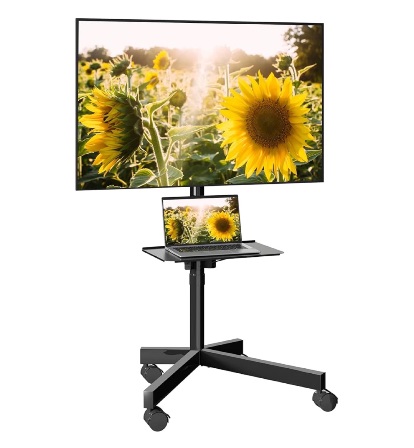 Mobile TV Stand with Wheels - Fits 23-60”