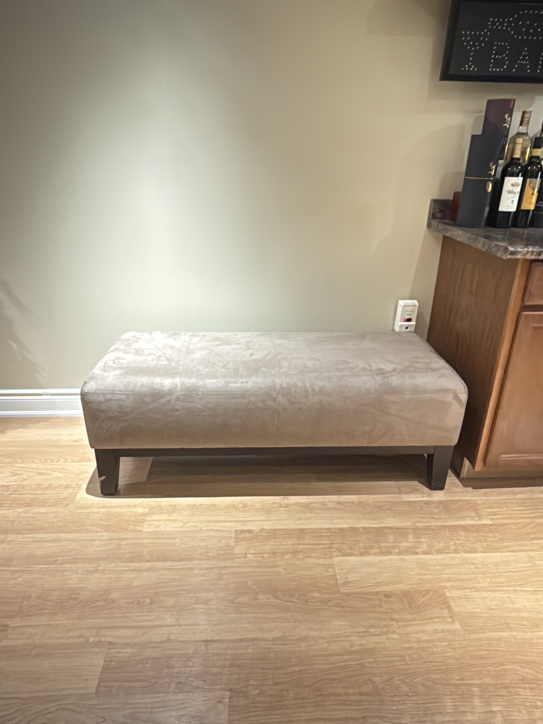 Beige Ottoman