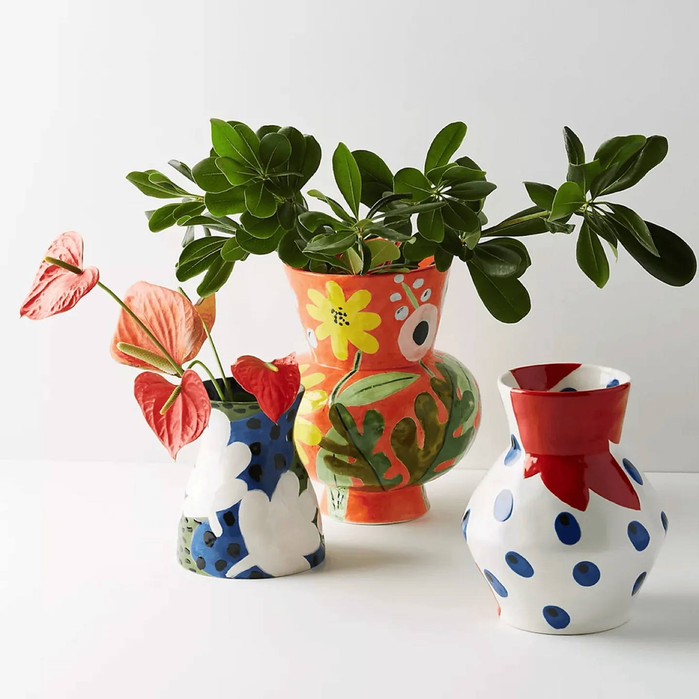 ANTHROPOLOGIE Bold Blooms Vase image indicator(7)