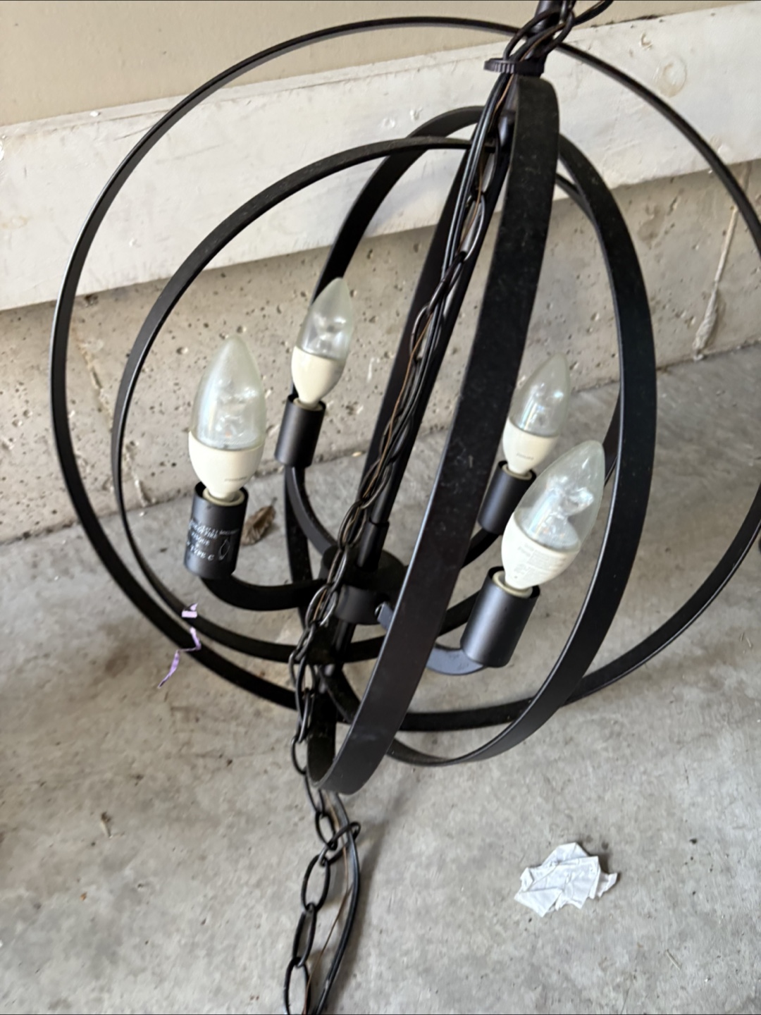 Black Orb Chandelier - photo 3