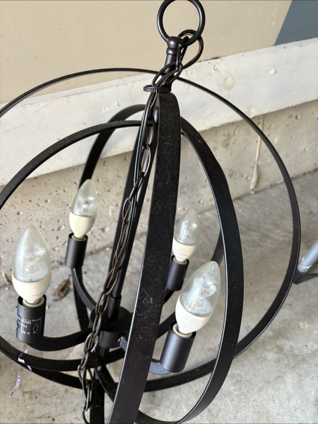 Black Orb Chandelier - photo 4