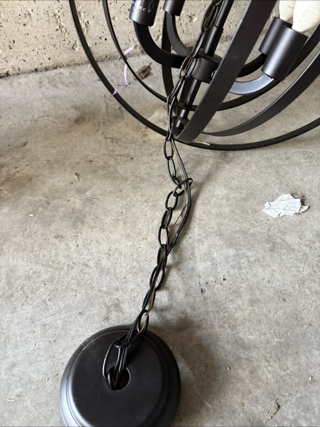 Black Orb Chandelier - photo 2
