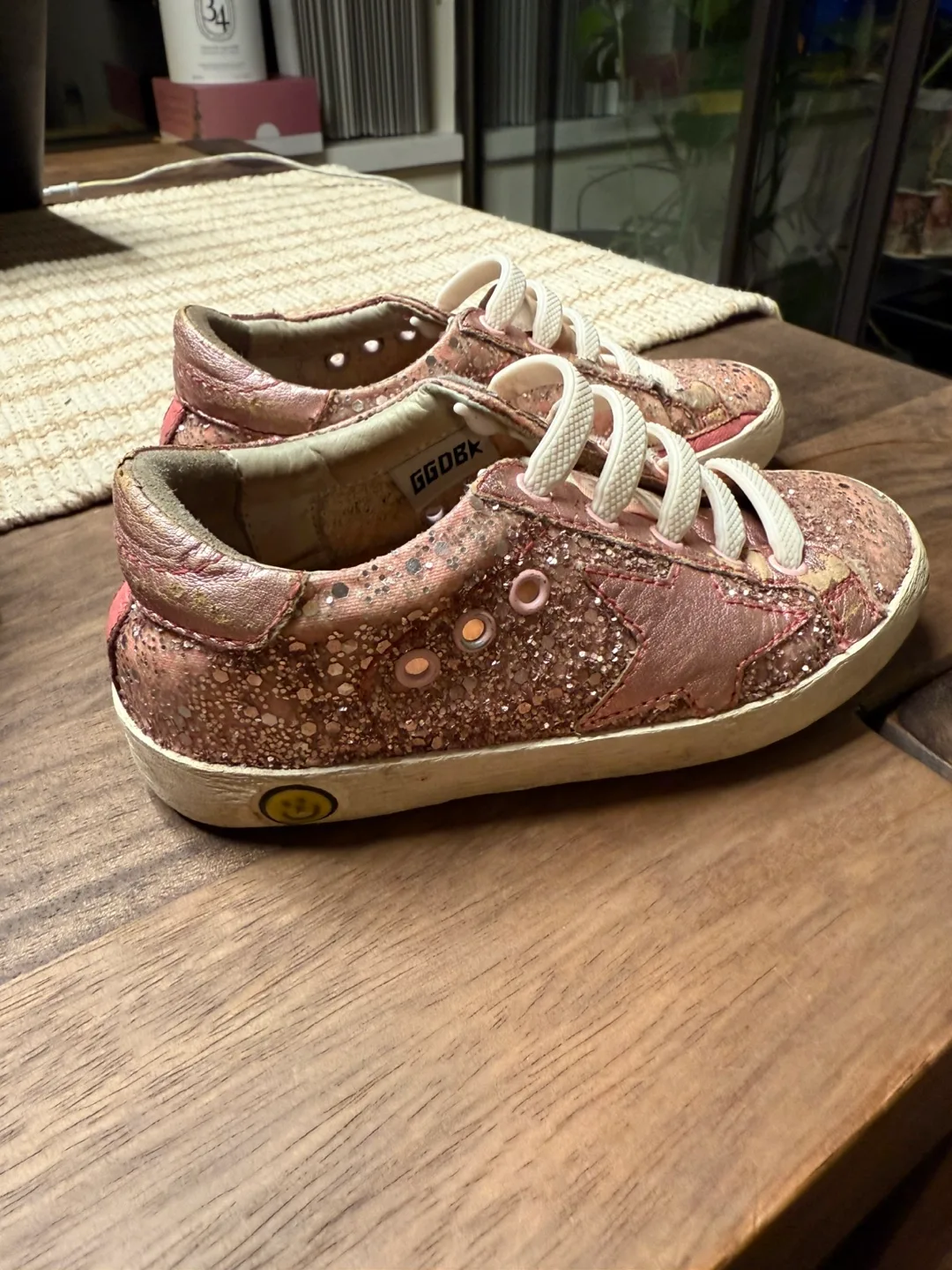 Golden Goose Kids' Superstar Glitter Sneakers - Size 26 image indicator(2)