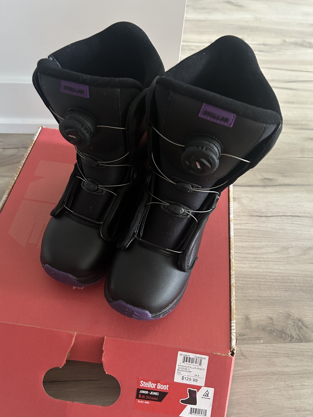 Ripzone Stellar Junior Snowboard Boots - Size 6