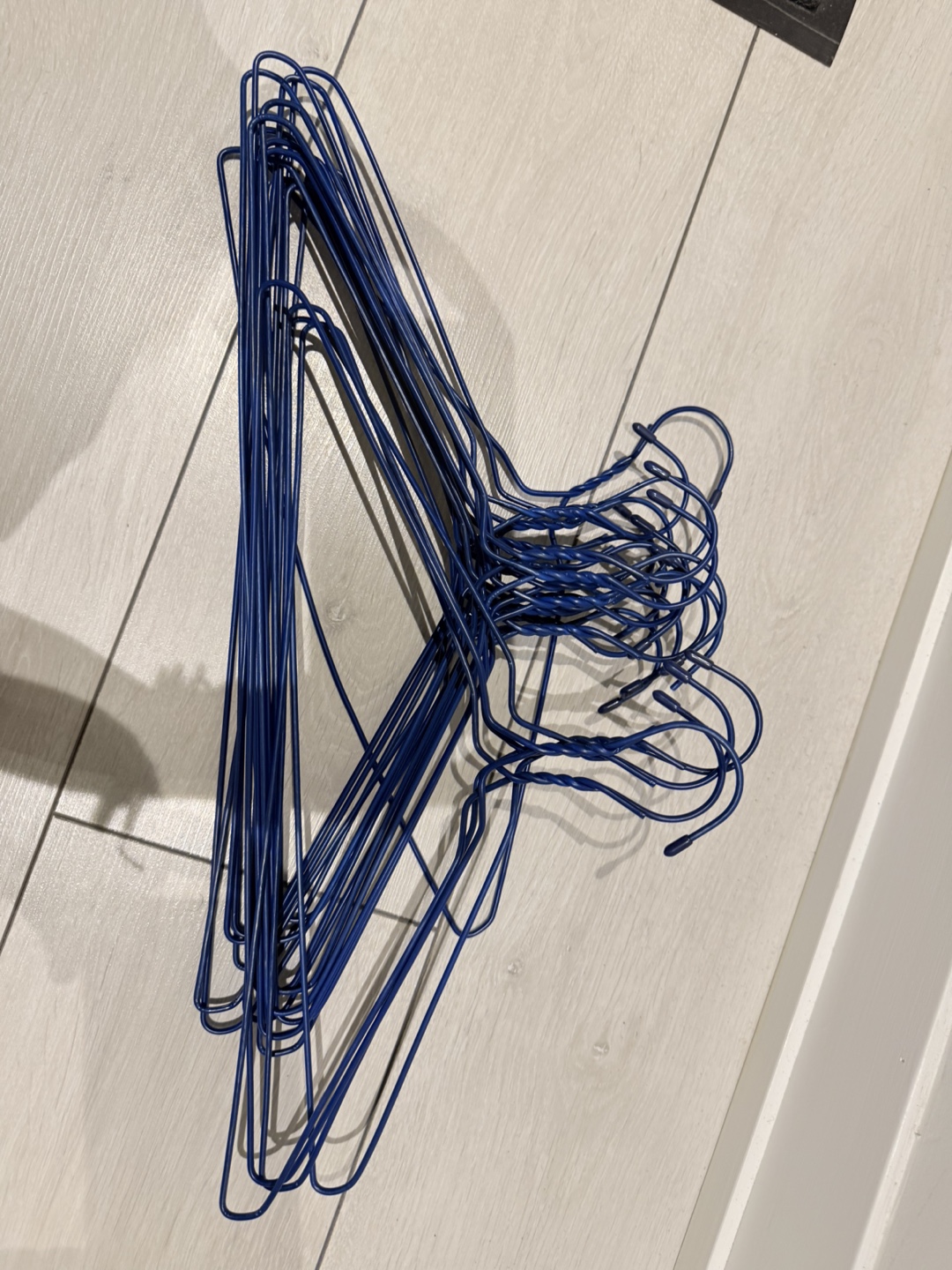 Metal Clothes Hangers - Blue & Silver - photo 5