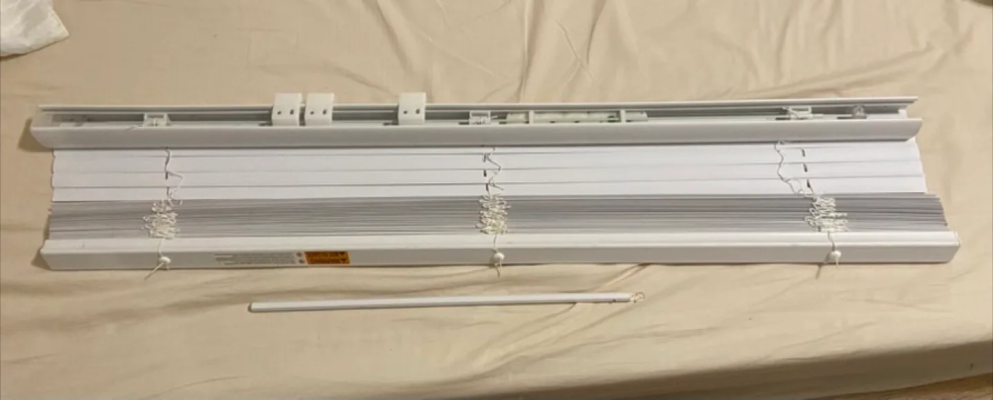 White Window Blinds 38” wide - cordless thumbnail