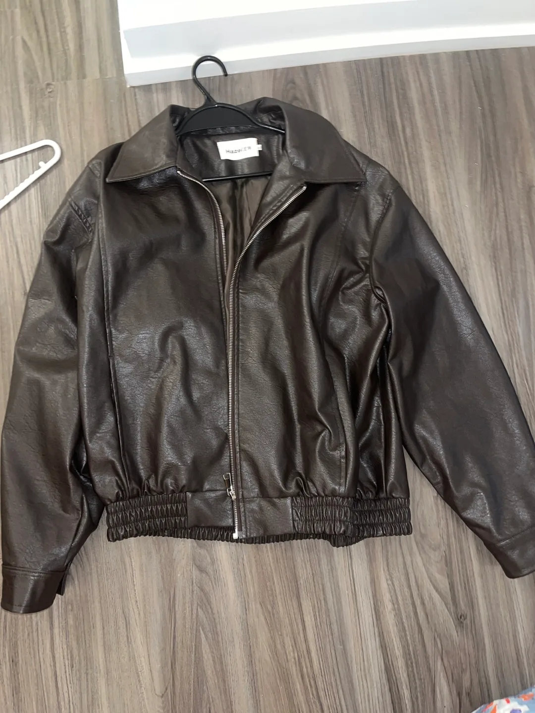 Double lined leather jacket thumbnail