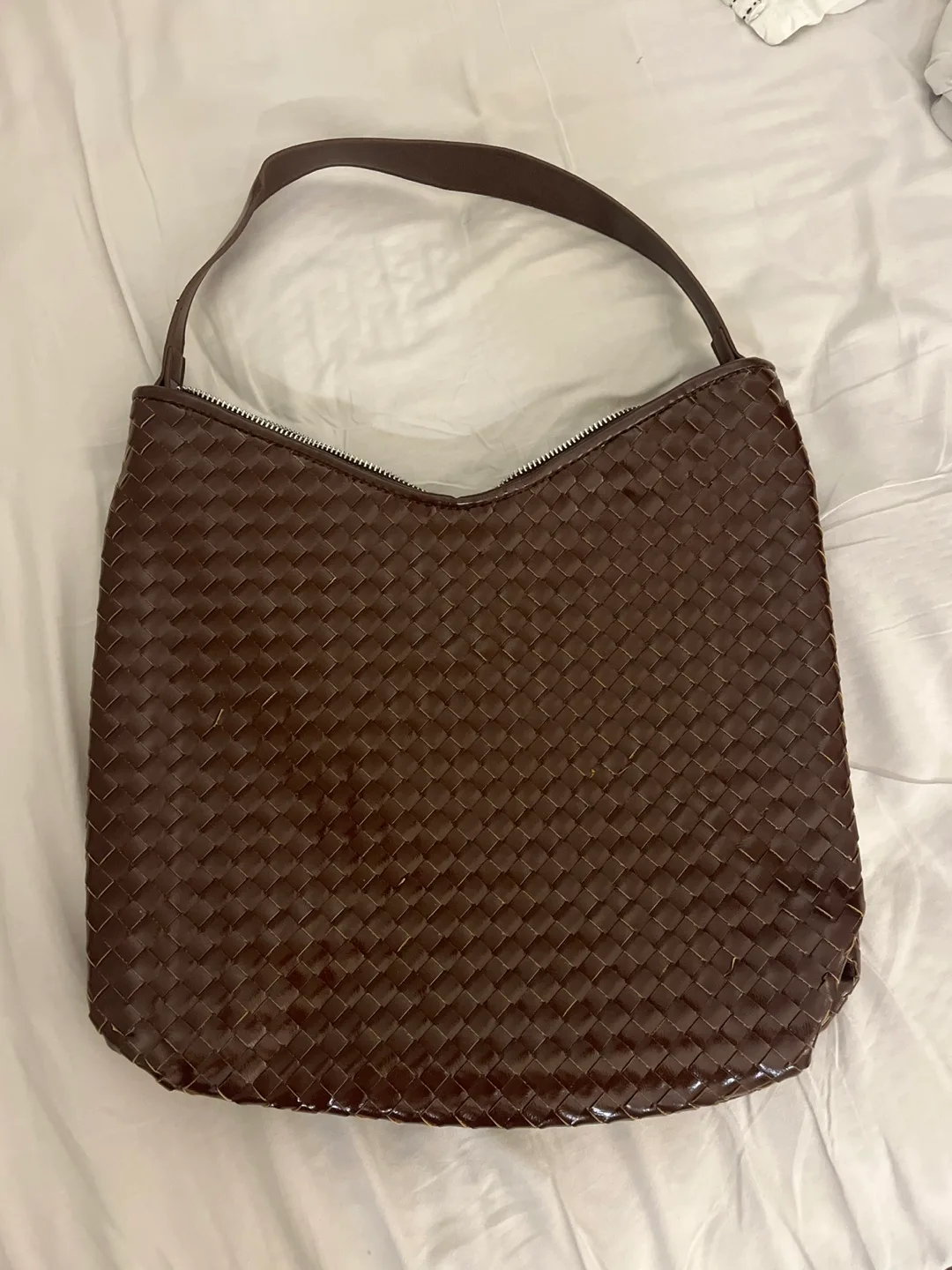 Brown Woven Handbag thumbnail