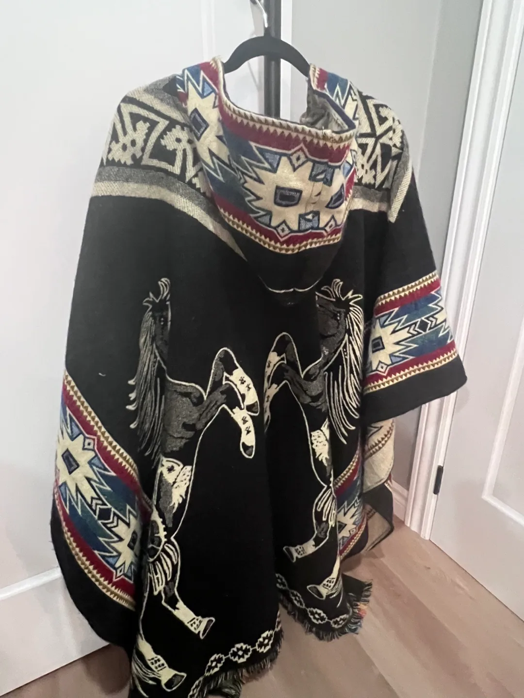 Hooded Peruvian Poncho real alpaca fur image indicator(3)