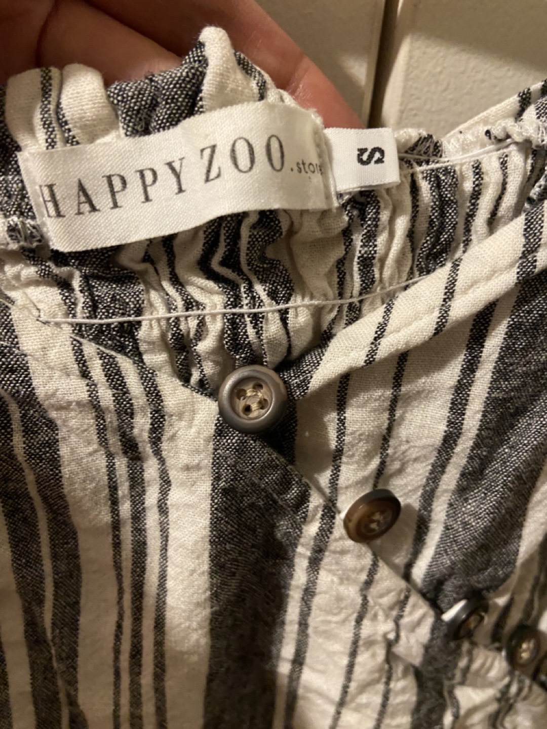 Happy Zoo Striped Crop Top - Size Small - photo 3