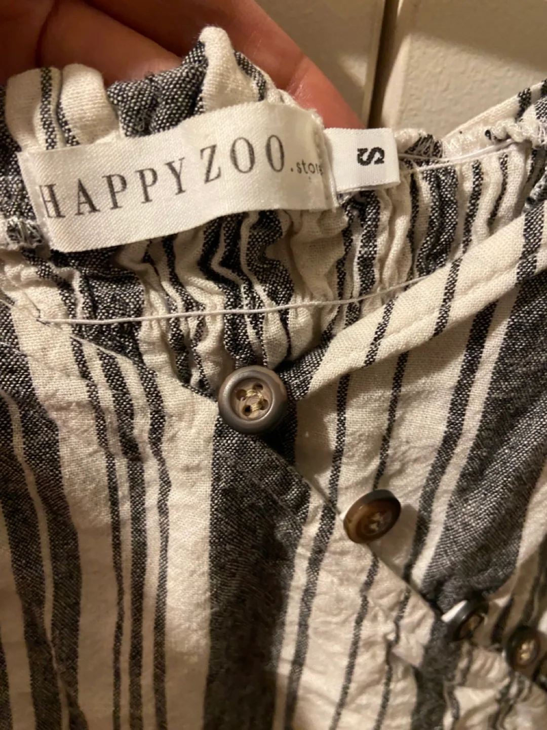 Happy Zoo Striped Crop Top - Size Small image indicator(3)