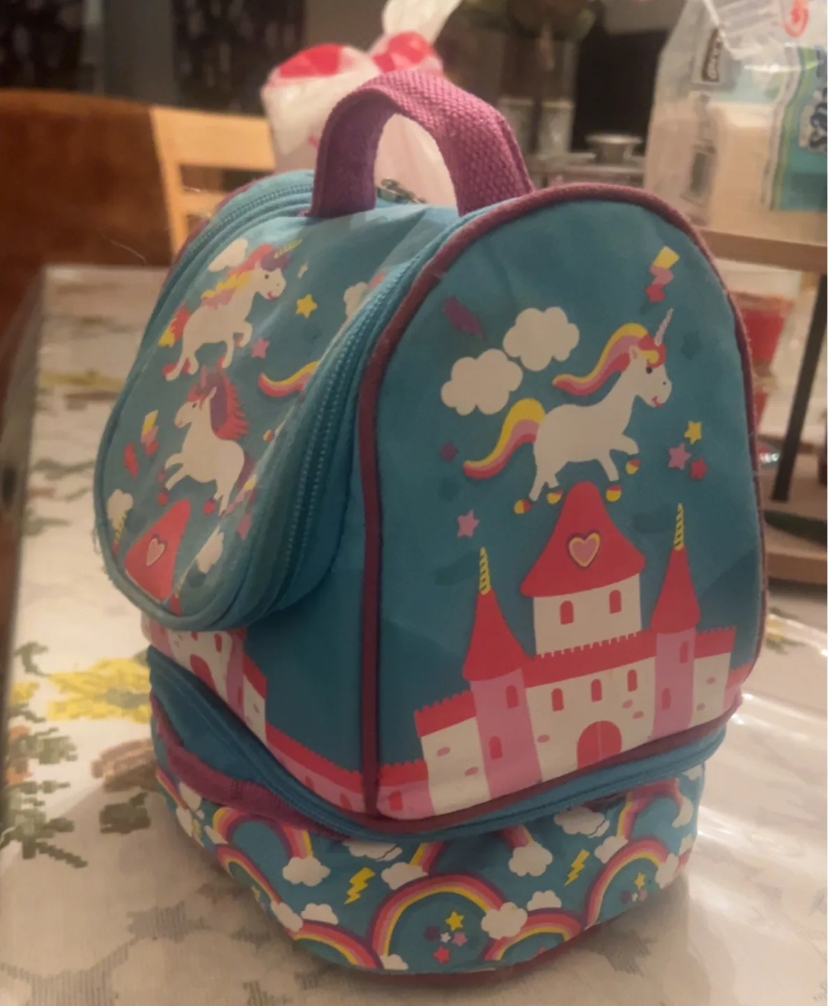 Kids' Unicorn Castle Lunch Bag thumbnail