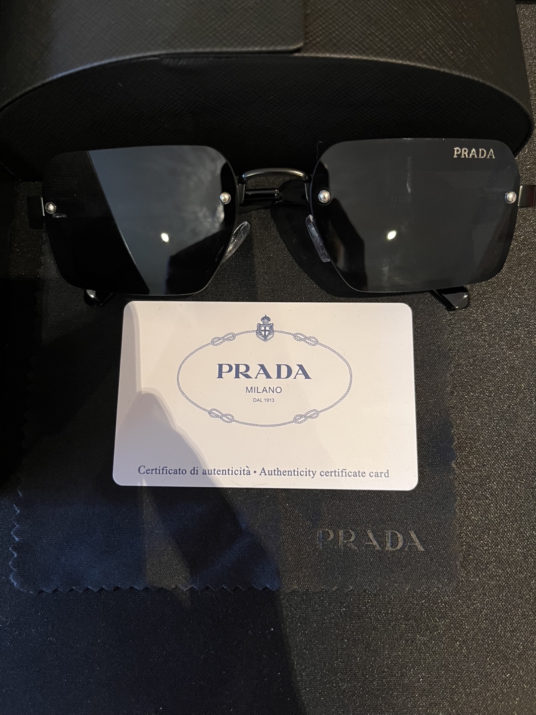 Prada Black Sunglasses with Case - photo 2
