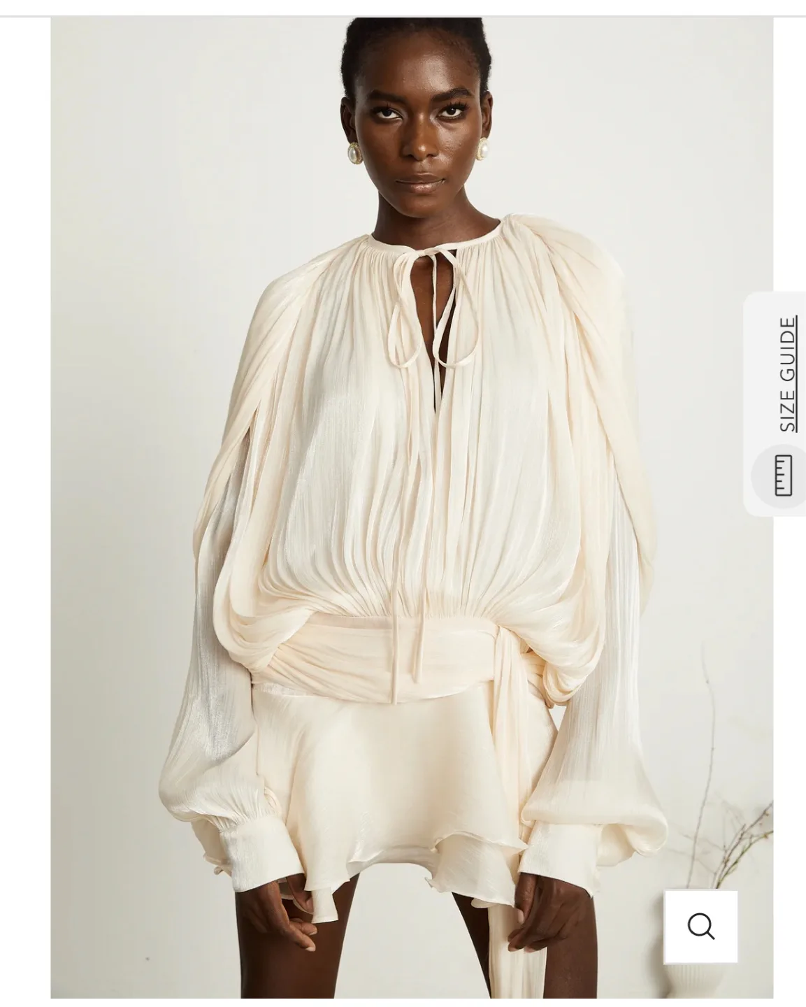 Pleated Ruffle Mini Dress thumbnail