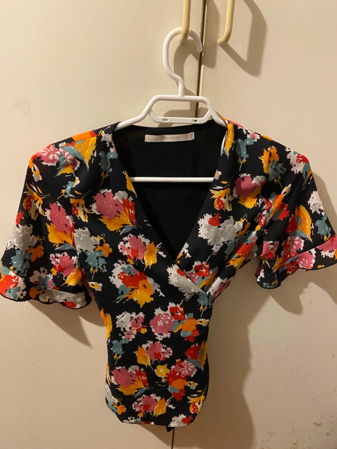 Zara Trafaluc Collection Floral Blouse - Size X-small thumbnail