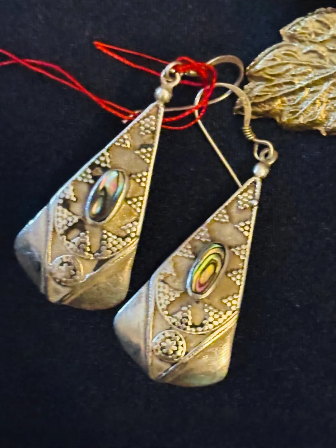 Vintage Sterling Silver Dangle Earrings thumbnail