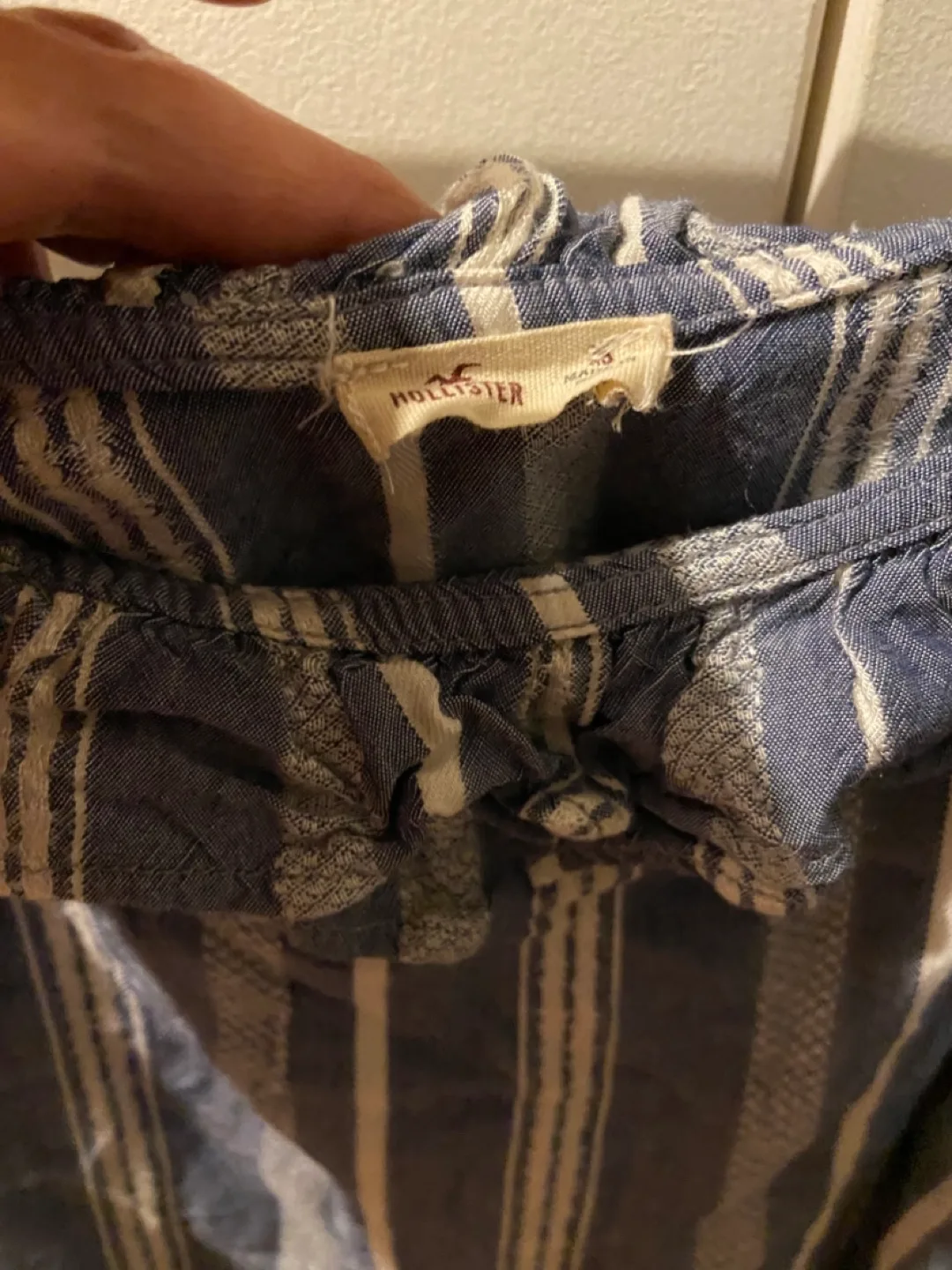 Hollister Blue & White Striped Top image indicator(2)