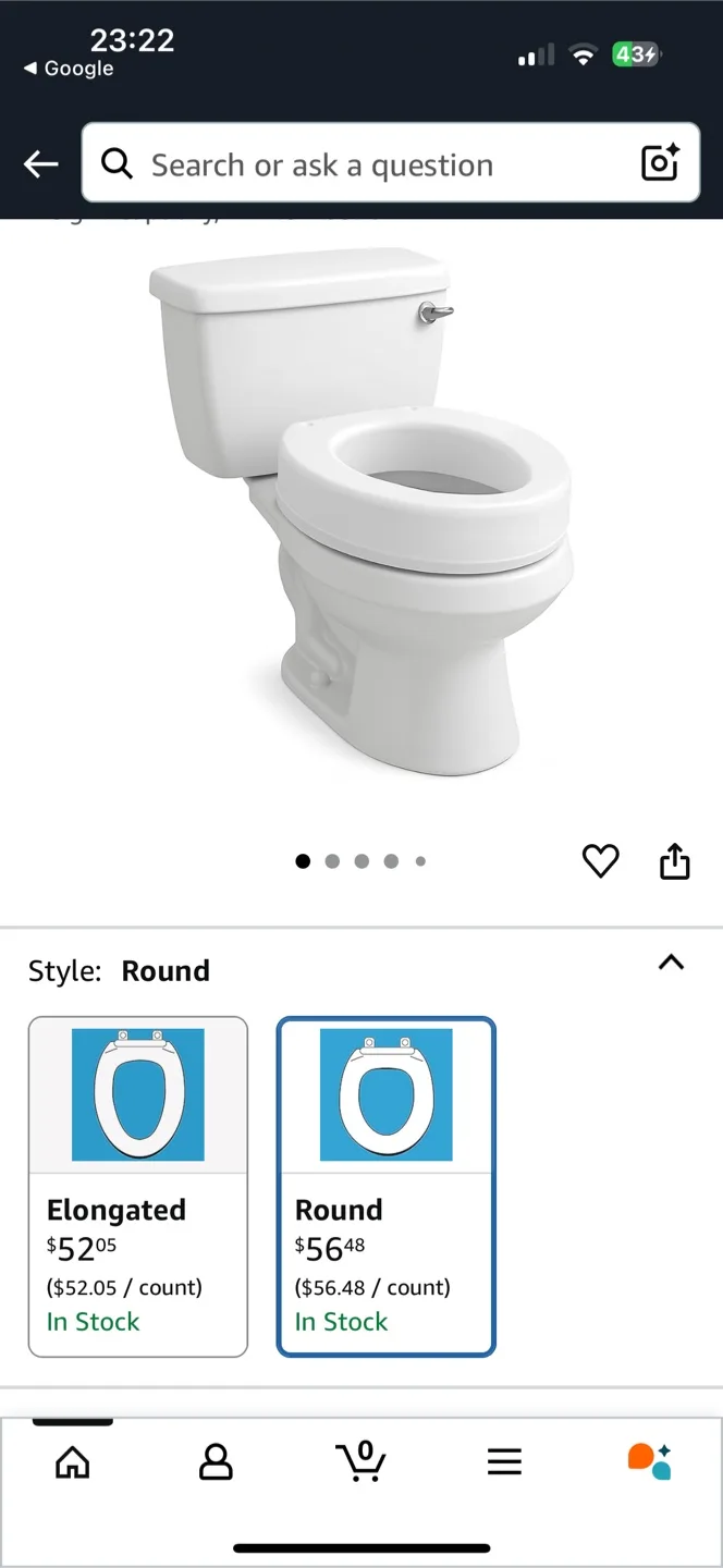 AquaSense Toilet Seat Riser - Elongated image indicator(4)