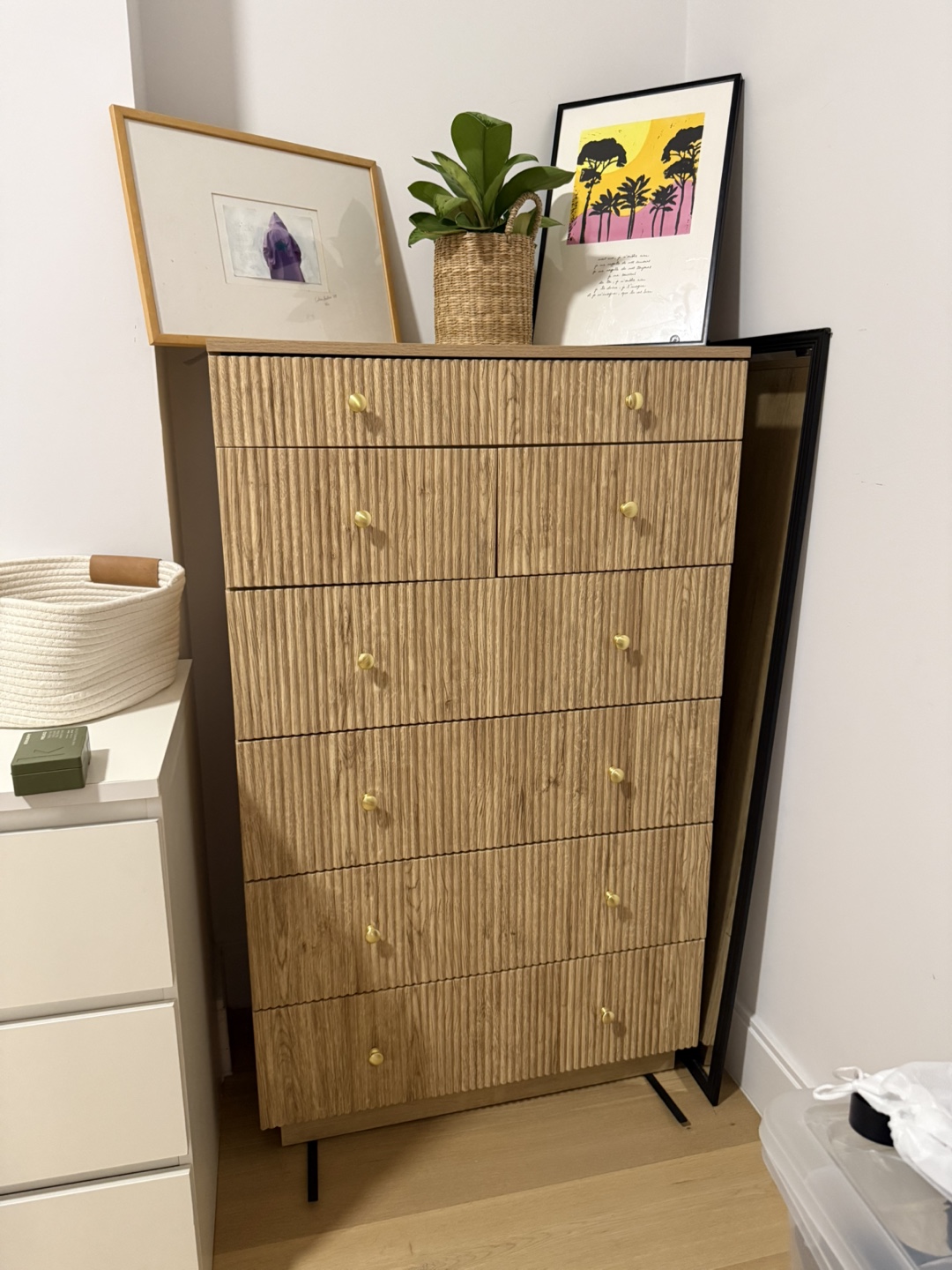Wood 6-Drawer Dresser