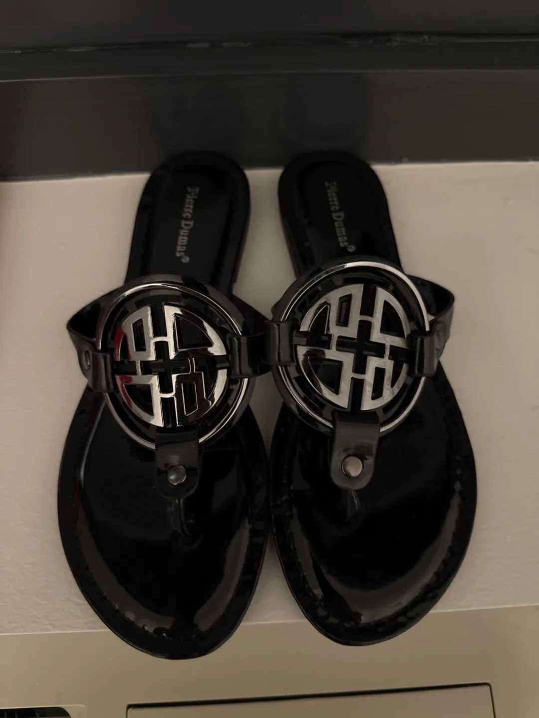 Pierre Dumas Black Sandals - Size 6.5 BRAND NEW thumbnail