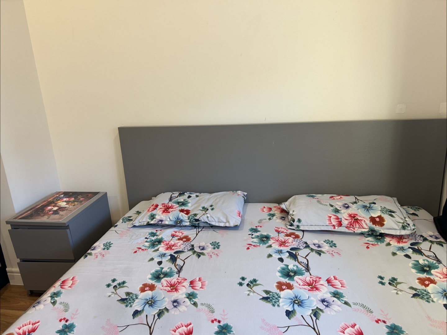 King size Ikea Grey Bed Frame