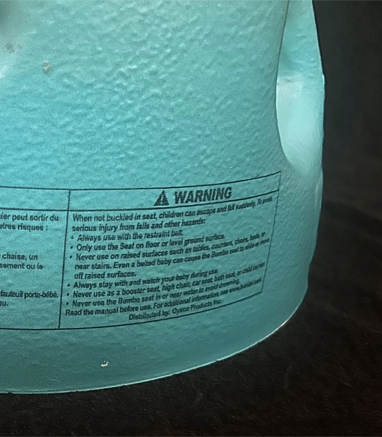 Bumbo Floor Seat - Blue, Ages 0-12 Months TRAY INCLUDED image indicator(5)