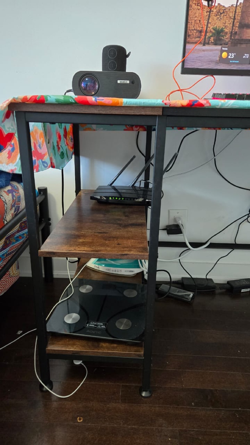 Computer Desk with Shelves - photo 2