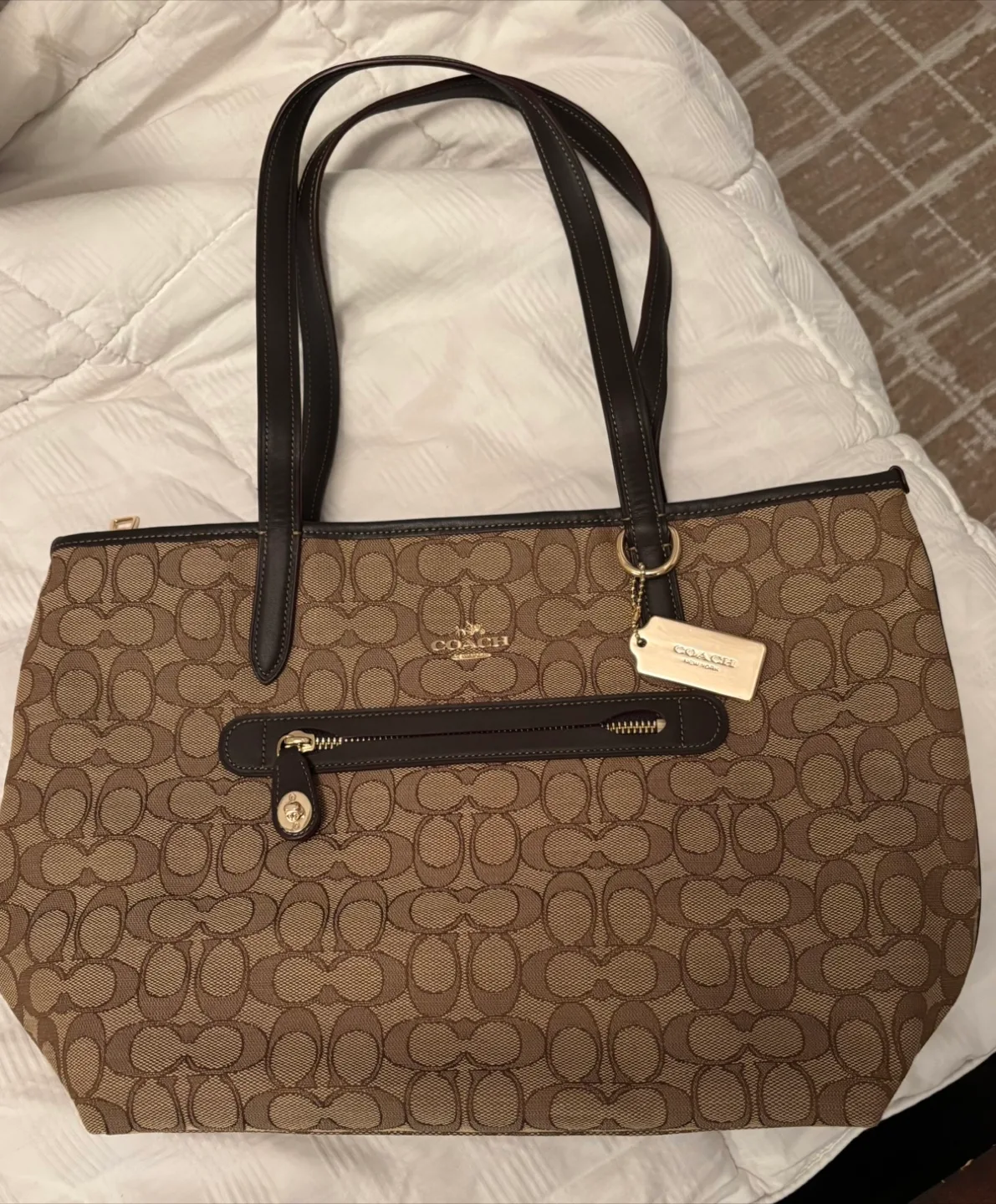 Coach Signature East West Tote image indicator(4)