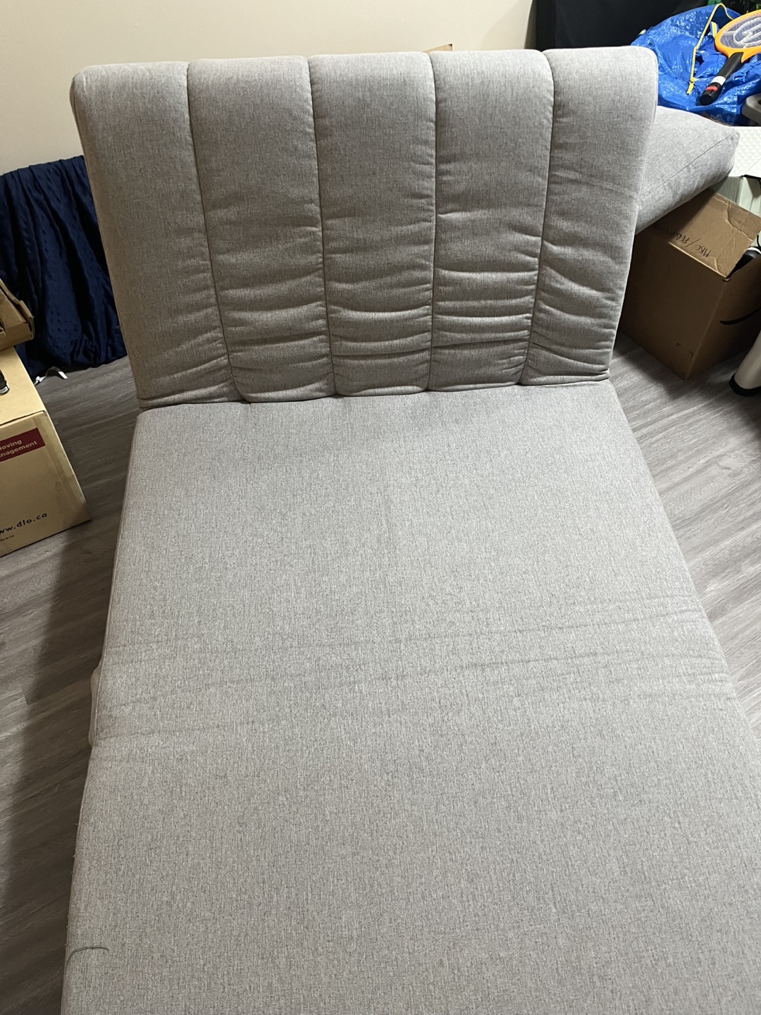 Grey Folding Chair Sofa - photo 2