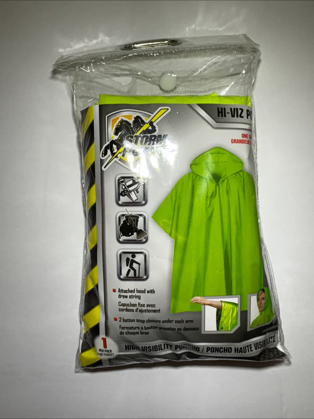 *New* Neon Green Rain Poncho - one size thumbnail