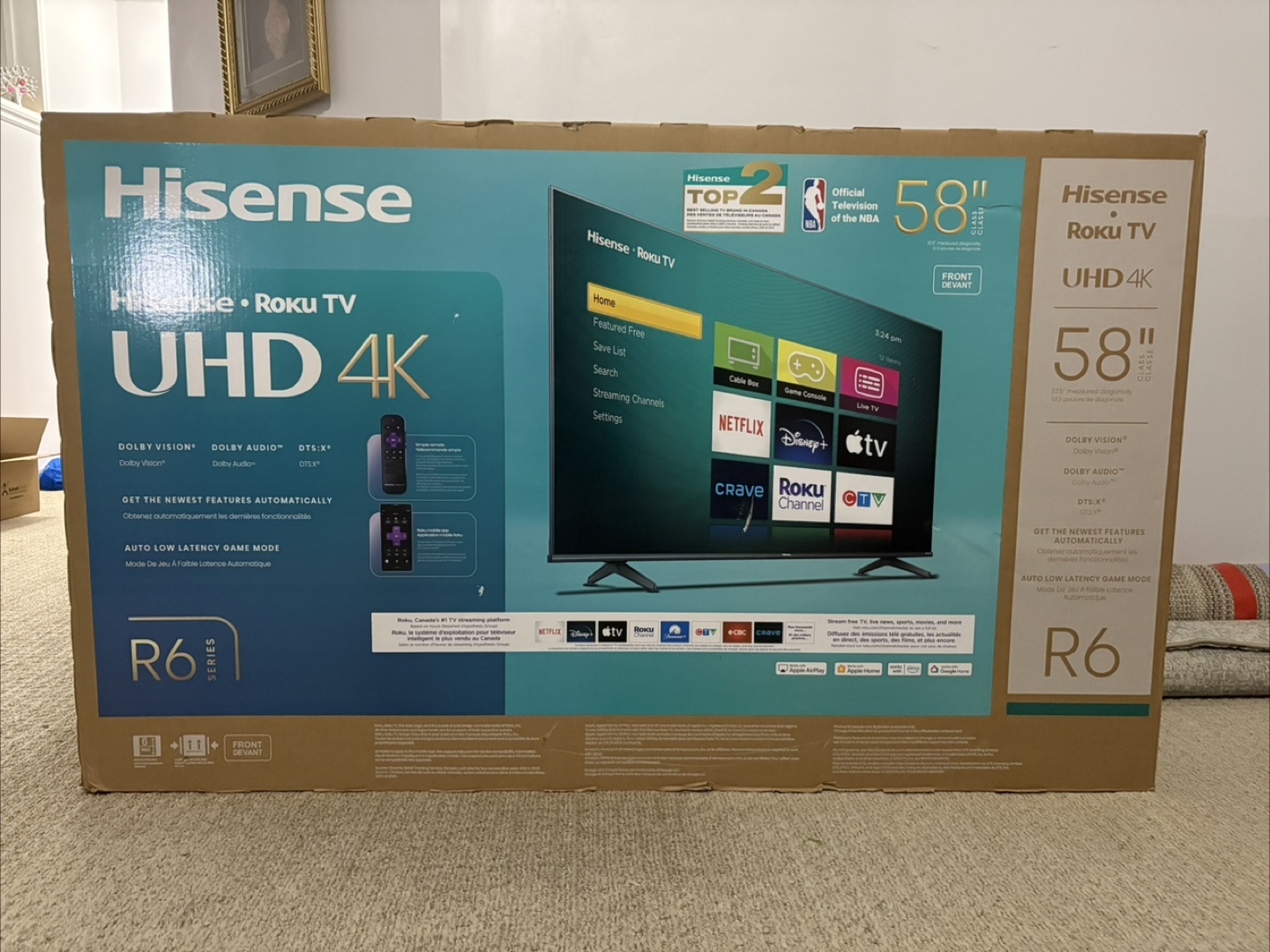 Hisense Roku TV UHD 4K 58 inch