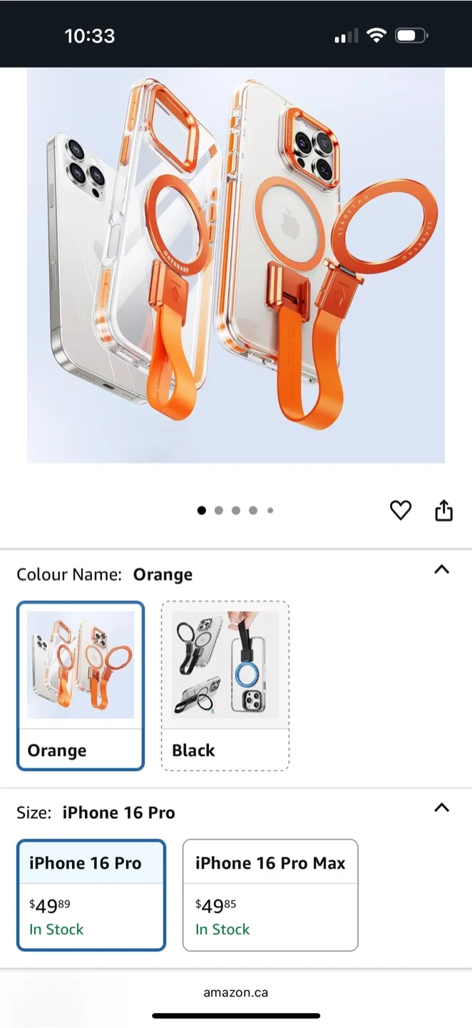 Tech 21 Evosparkle iPhone 16 plus Case - Orange image indicator(9)