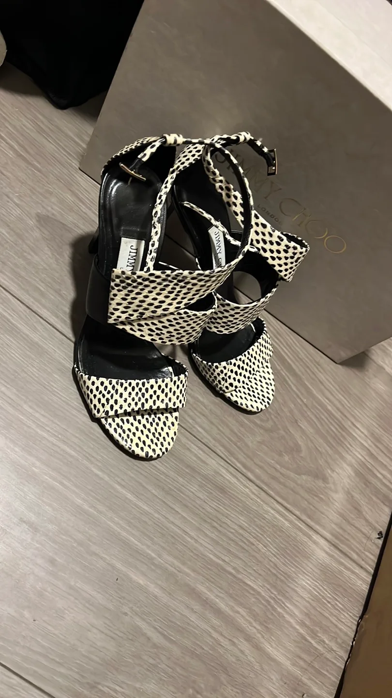 Jimmy Choo Trapeze 100 Heels - Size 35.5 thumbnail