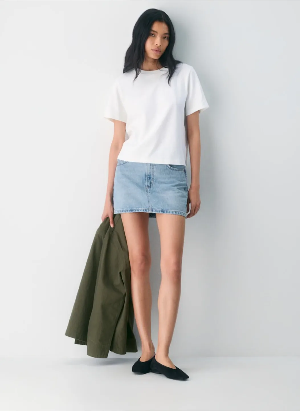 Aritzia Denim Forum Skirt
