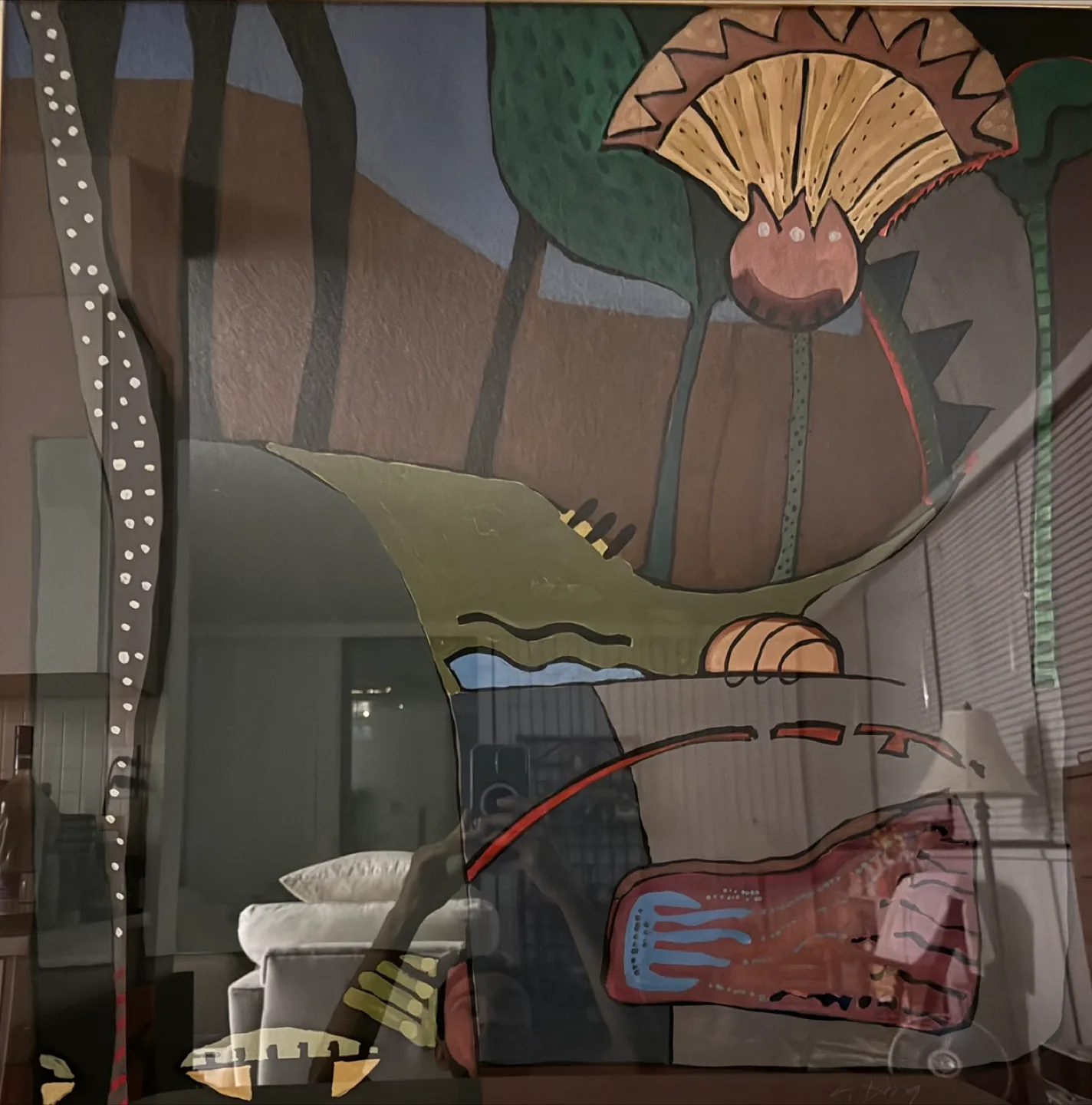 Framed Abstract Painting image indicator(2)