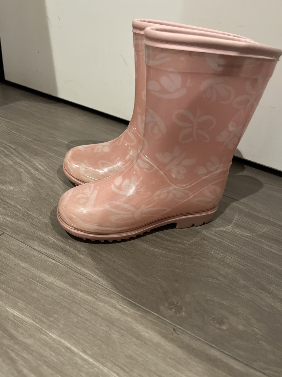 Pink Rain Boots - Size 8