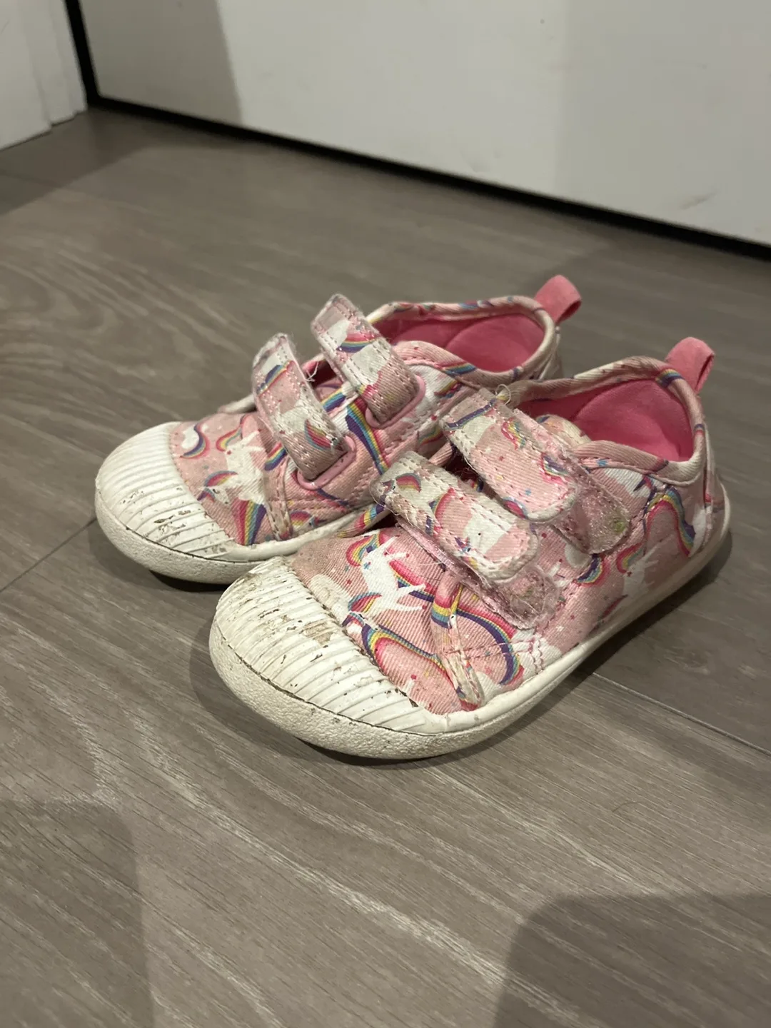 Pink Unicorn Sneakers size 8 thumbnail
