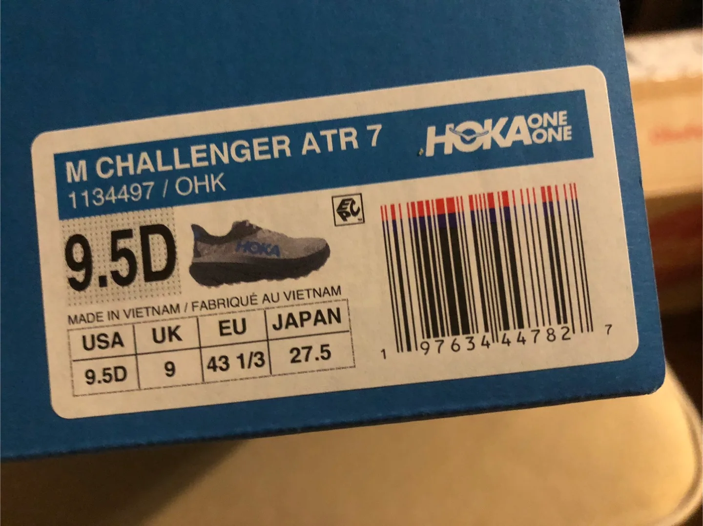 Hoka Challenger 7 Trail Running Shoes Size 9.5 - New in Box! image indicator(7)