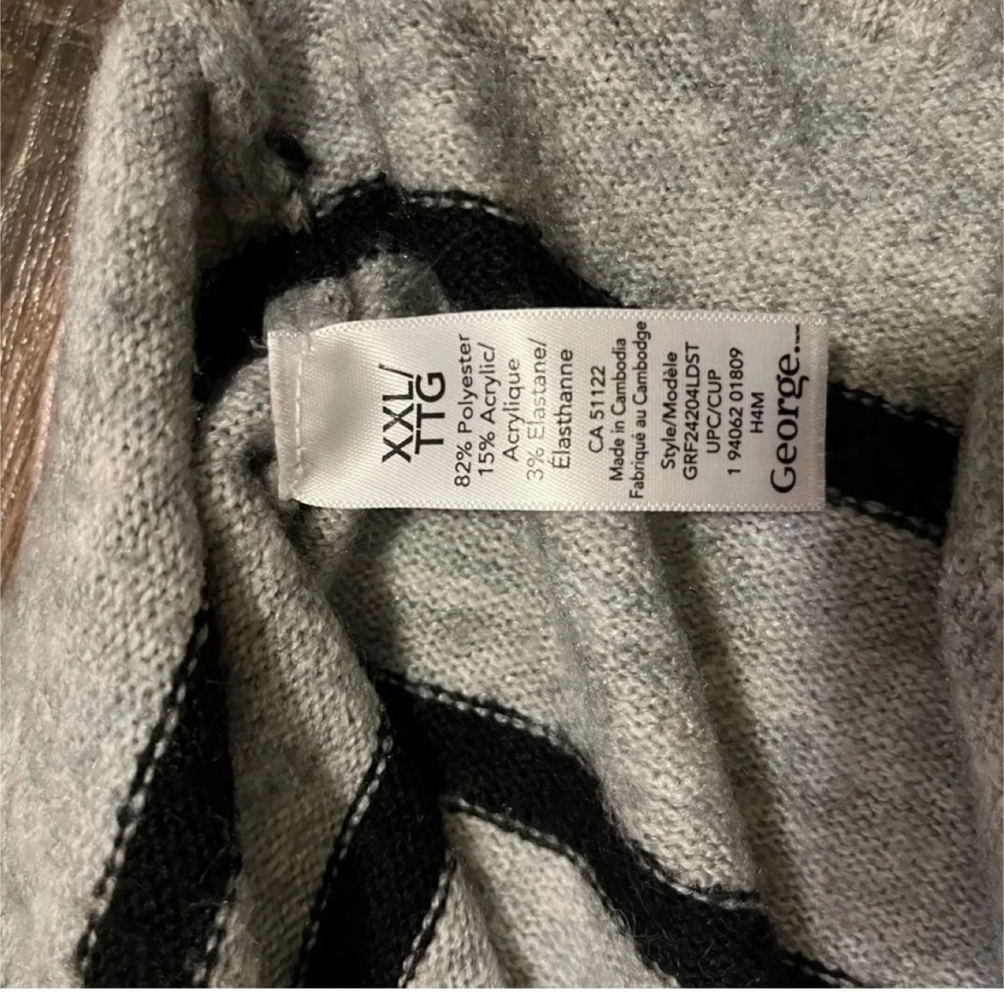 George Grey Striped Sweater Dress - XXL image indicator(3)