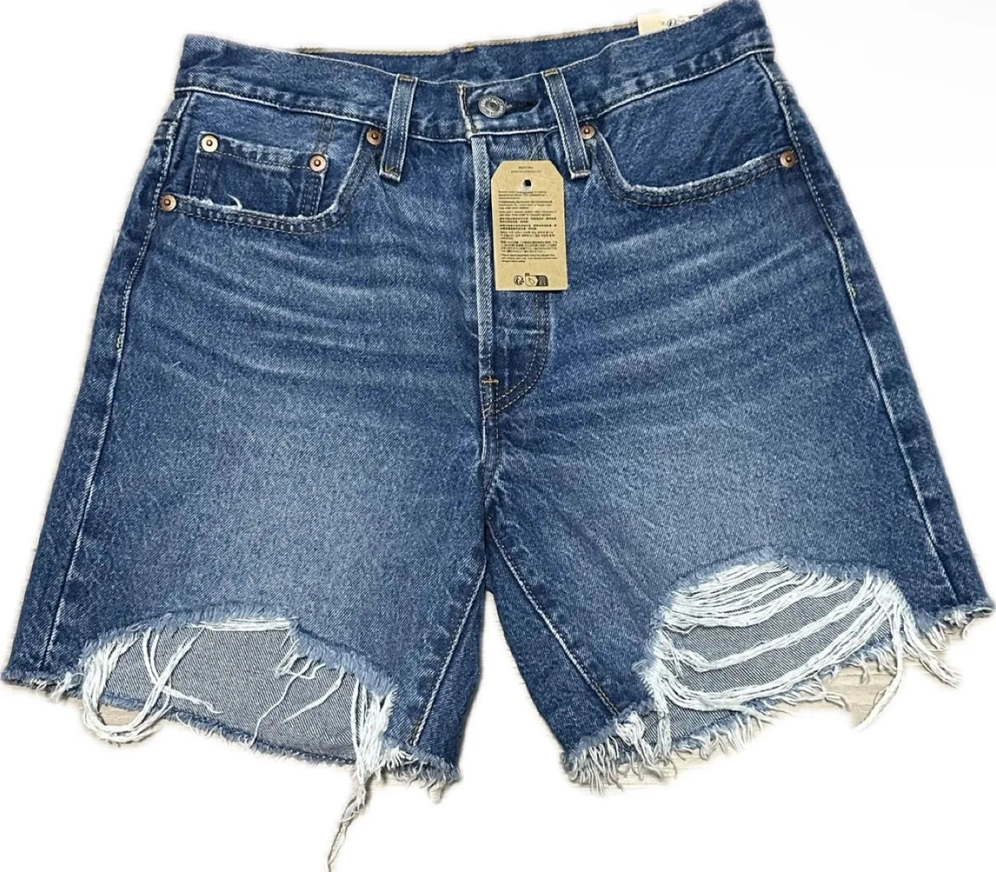 Levi’s 501 Mid Thigh Women’s Shorts | Medium Wash image indicator(3)