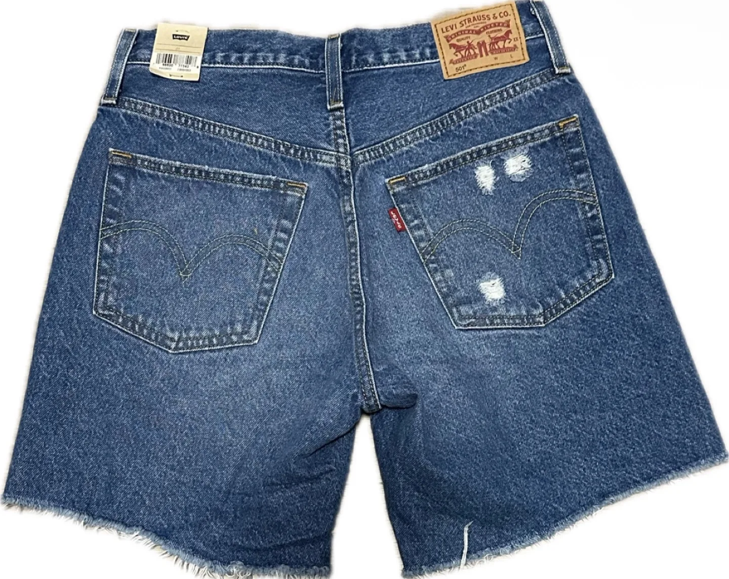 Levi’s 501 Mid Thigh Women’s Shorts | Medium Wash image indicator(4)