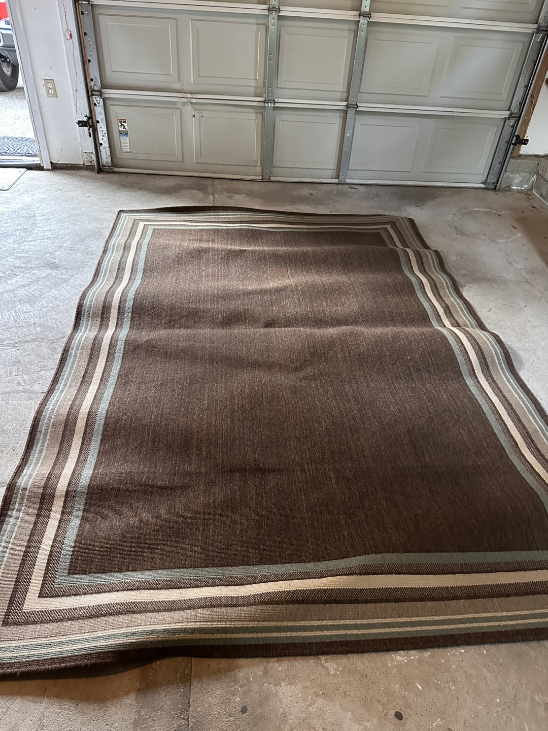Brown Patterned Area Rug
